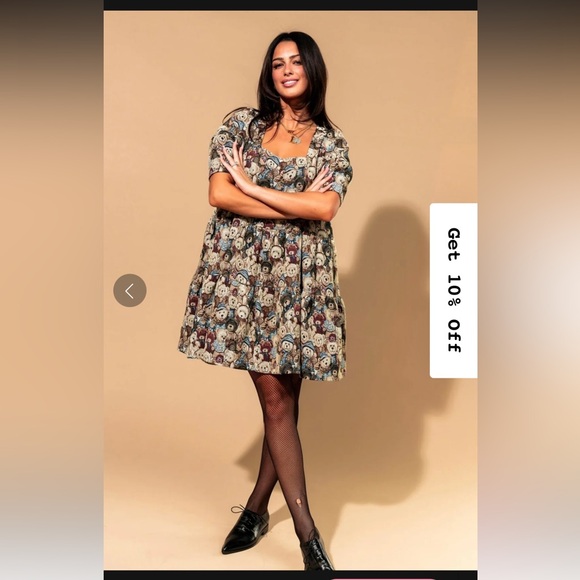 Dressed in Lala Sweetie Baby Jacquard Mini Dress in Teddy Bears - NWT - Picture 8 of 11